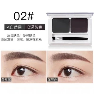 M059 คิ้วฝุ่นตลับ 2 สี เฉดดิ้งไฮไลท์ MAYCHEER Smooth Texture
