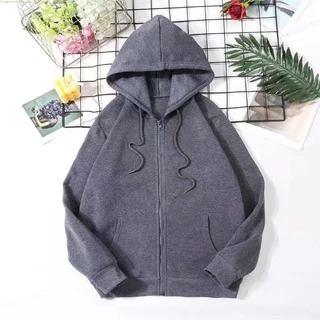 ⚡️ พร้อมส่ง⚡️เสื้อ​กัน​หนาว​ แขนยาว มี​ฮู้ด ทรง​หลวม​ ใส่สบาย สุดเท่