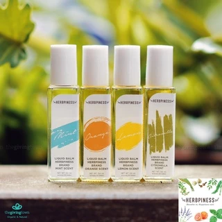 Herbpiness ยาดม สมุนไพรหอม ลูกกลิ้งน้ำ เฮิร์บปิเนส ลูกกลิ้งสมุนไพร Roller ใช้ดมใช้ทา พิมเสนน้ำ