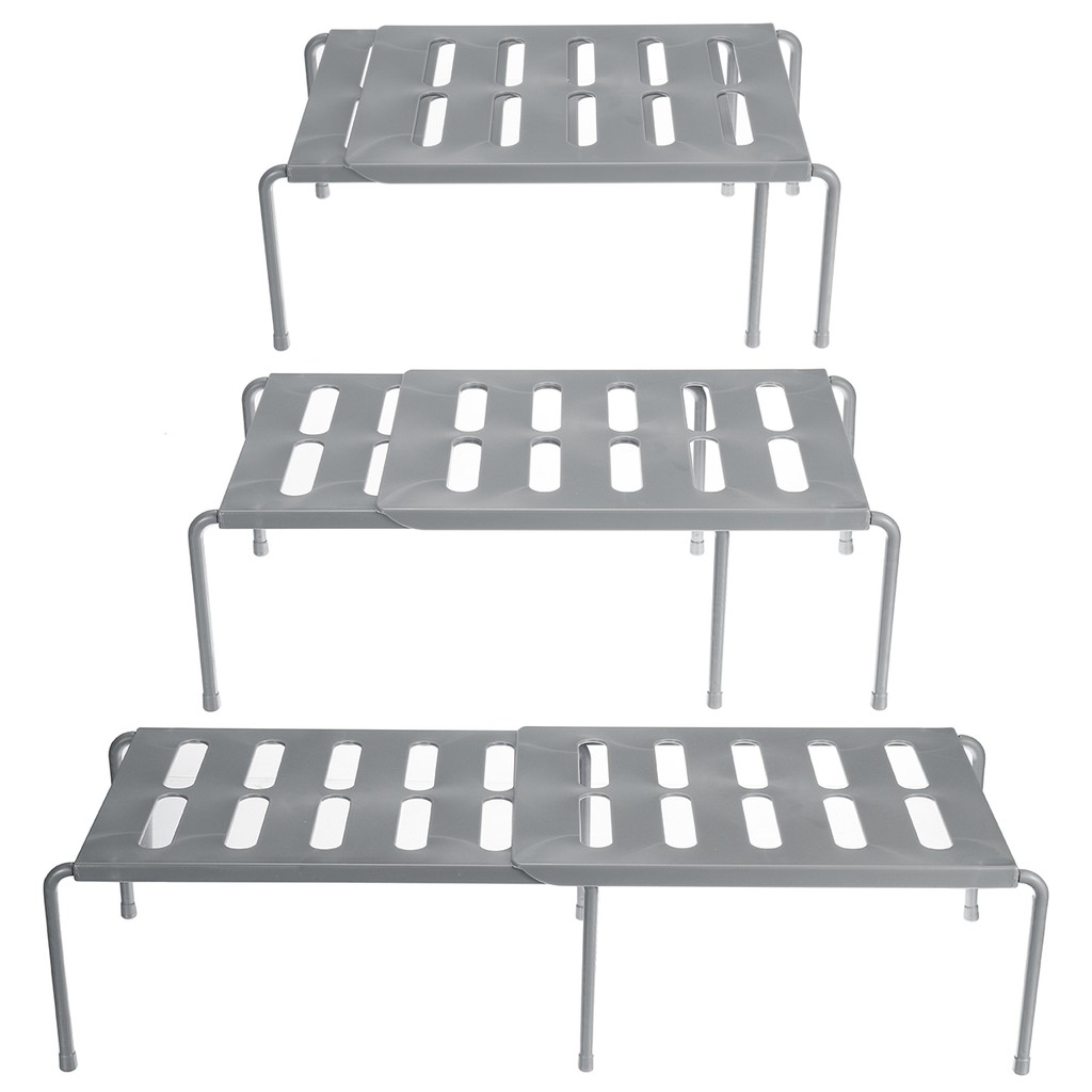 Becornce ADJUSTABLE REMOVABLE UNDER SINK STORAGE TIDY SHELF KITCHEN