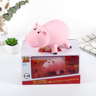 ใหม่ โมเดลกระปุกออมสิน PVC รูปการ์ตูนดิสนีย์ Toy Story Hamm Piggy Bank สีชมพู ขนาด 18 ซม. ของเล่นสําหรับเด็ก