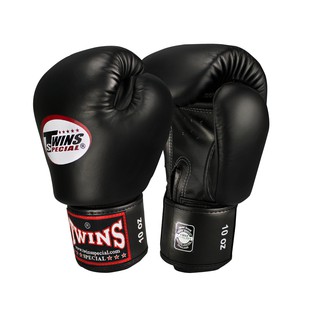 TWINS SPECIAL BOXING GLOVES (BGVL-3)8oz นวมชกมวยยี่ห้อทวินส์  เมจิคเทป หนังแท้ สีดำ ทำจากหนังแท้เกรดพรีเมี่ยม 100%