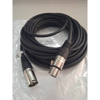 CABLE MICROPHONEสายไมค์ สายไมค์แบบต่อให้ยาว เป็นหัวผู้เมีย 10 เมตร สายแท้ทองแดงเต็ม หนานิ่มสัญญานดีได้มาตราฐาน