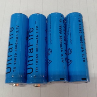 บรรจุ1ก้อน ถ่านชาร์จหัวนูน 3.7v 3000mAh,ถ่านชาร์จหัวเรียบ 3.7V 4800 mAh ถ่านชาร์ตUltraFire 18650 Li-Ion Battery