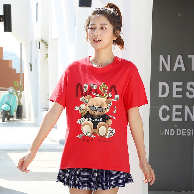 BK-493-SHORT เสื้อยืดแขนสั้นพร้อมส่ง 7สี ลายการ์ตูน ขายดีตามเทรนต์ ลายน่ารัก สีสันสดใส่น่ารัก ใส่ได้ทั้งหญิงและชาย ราคา ถูกที่สุด ดีลบีเคเค แกลเลอรีภาพที่ 8