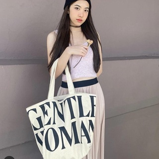 พร้อมส่ง🔥GentleWomanกระเป๋าผ้าTote Bag