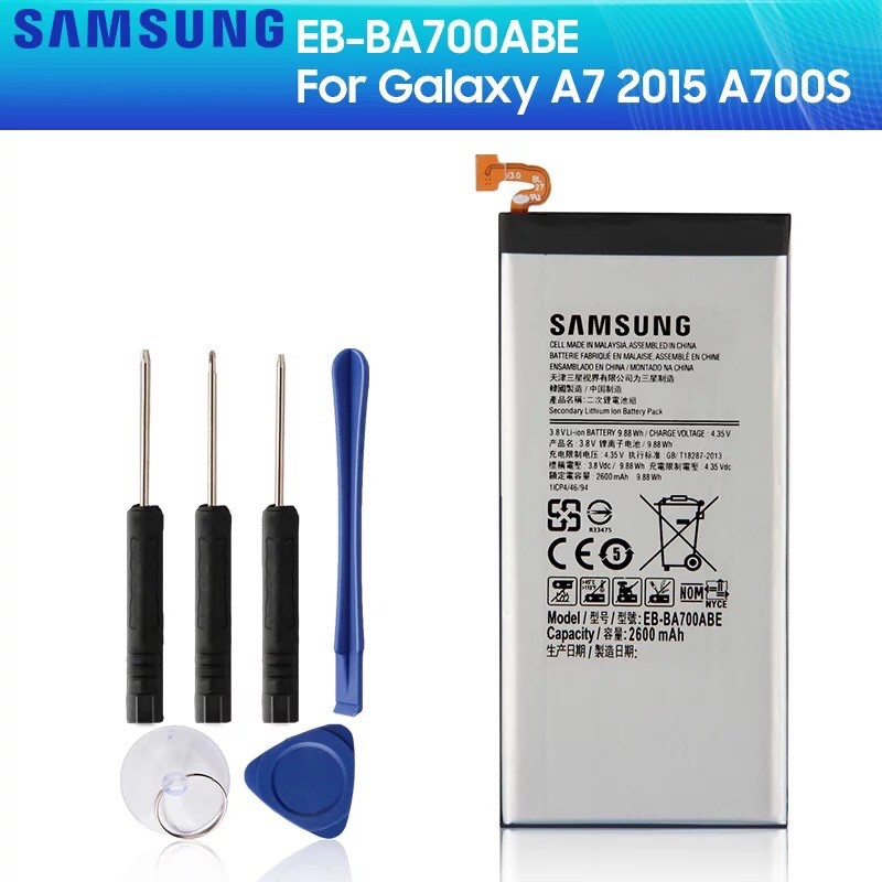 แบตเตอรี่ทดแทน Samsung EB-BA700ABEสำหรับSamsung Galaxy A7 2015 SM-A700F SM-A700FD SM-A700S SM-A700L 