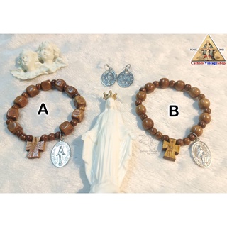 สายประคำ ข้อมือ คาทอลิก พระแม่มารีย์ แห่งเหรียญอัศจรรย์ "Our Lady of the Miraculous Medal" Rosary bracelet Catholic