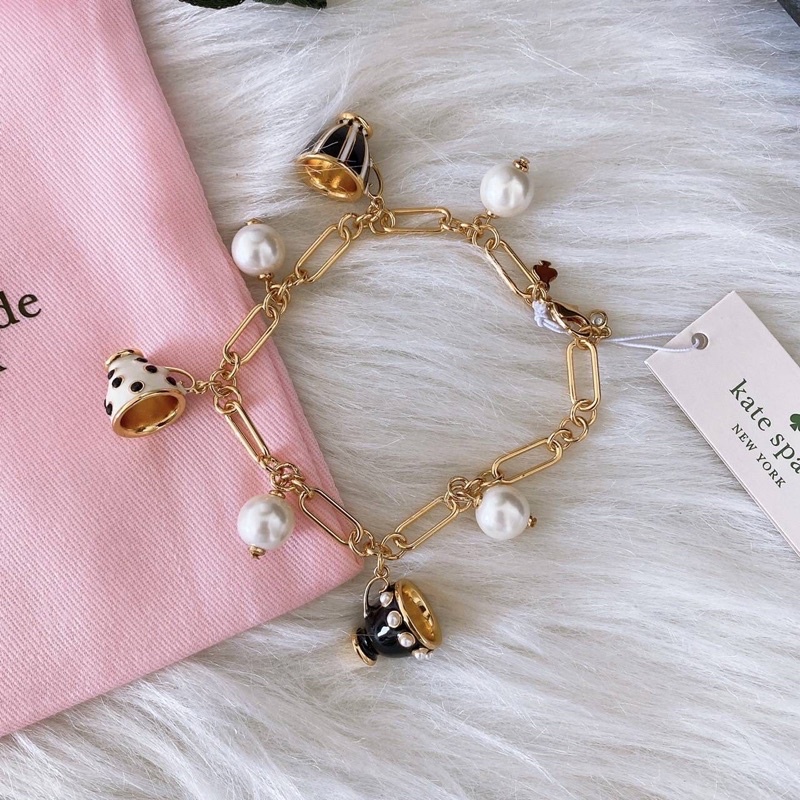 alice in wonderland teacup charm bracelet กำไล Kate Spade Alice ลิมิเตดค่ะ  น่ารักมากๆ ค่ะ หายากค่ะ | Shopee Thailand