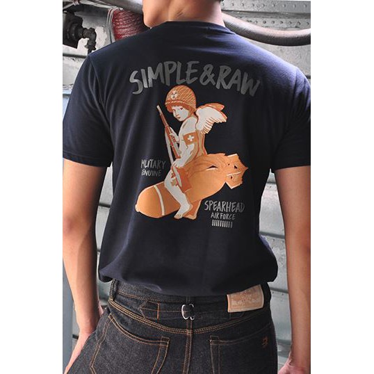 Simple&Raw - เสื้อยืด Ts708 Military Coast (Navy)