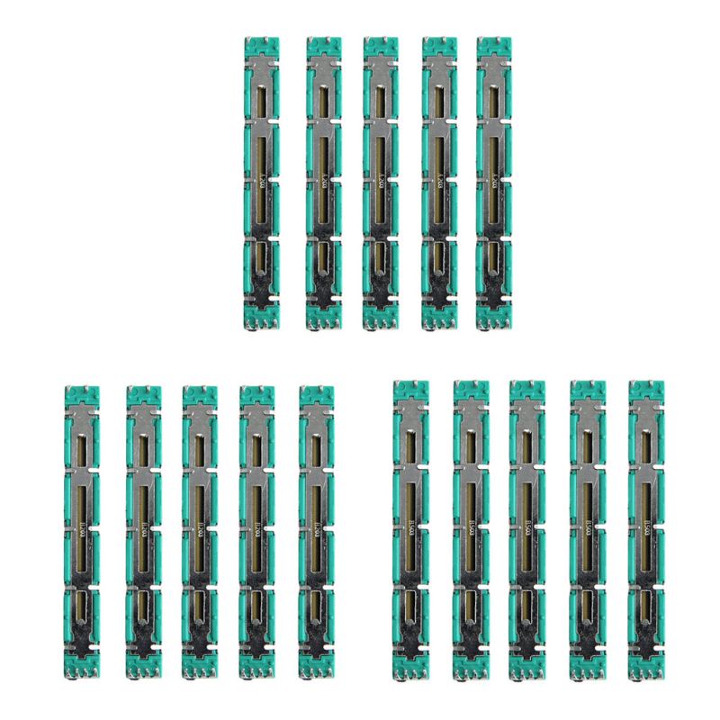 Moom 5 ชิ้น Professories Potentiometer A10K A20K A50K Duplex Potentiometer