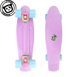 Longboard  สเก็ตบอร์ดสี่ล้อ ทนทานสเน็คบอร์ด▼◑﹉sketboard  Pirate Panda Fish Board Banana สามเณรการขนส่ง Single Alice