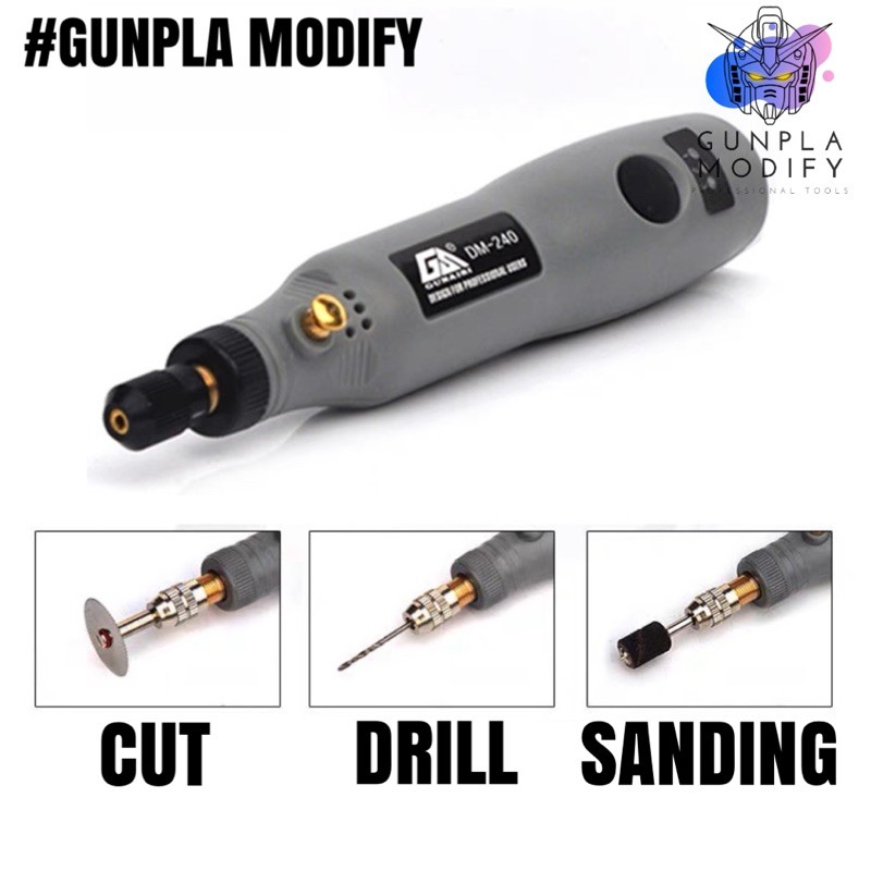เครื่องขัด เจาะ ตัดสำหรับงานโมเดลมืออาชีพ แบบไร้สาย พร้อมเซ็ตอุปกรณ์ Grinding Machine