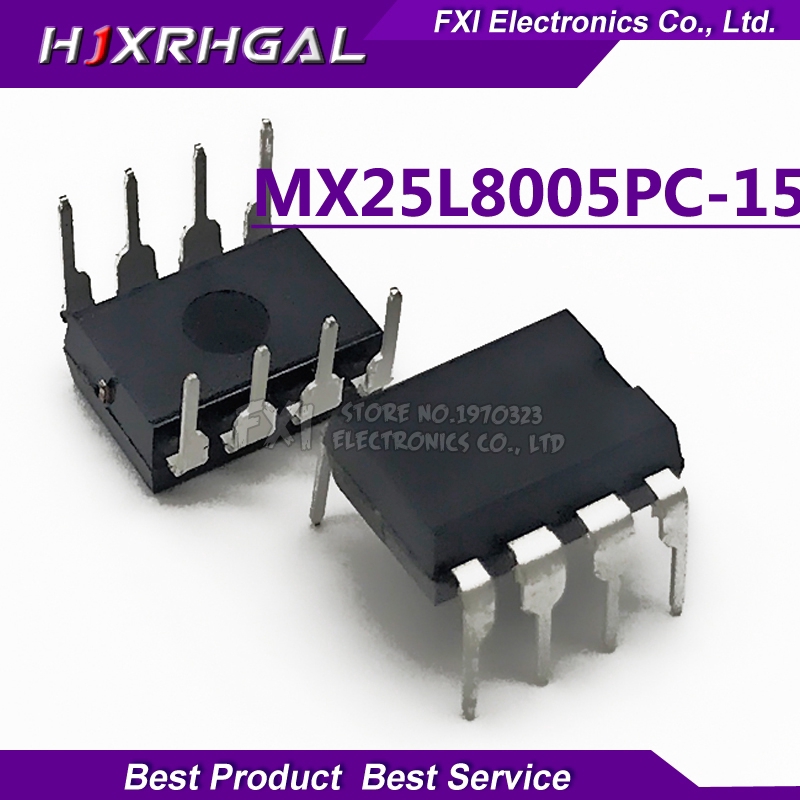 10pcs MX25L8005PC-15G MX25L8005PC DIP-8 8MBit 1MB SPI FLASH BIOS flash memory chip