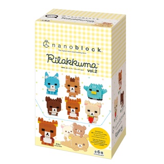 ของแท้จากญี่ปุ่น🧡 Kawada NBMC 36 Nanoblock Mini Nano Rilakkuma vol.2 มินินาโนบล็อคริลัคคุมะ