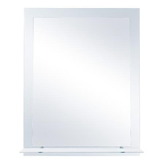 Plain Mirrors กระจกเงาพร้อมชั้นวางของ MOYA HLS001 60x80 ซม. กระจกใสไม่หลอกตา