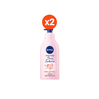 [ส่งฟรี] นีเวีย โลชั่นบำรุงผิวกาย ดิวอี้ ซากุระ ไวท์ 525 มล. 2 ชิ้น NIVEA