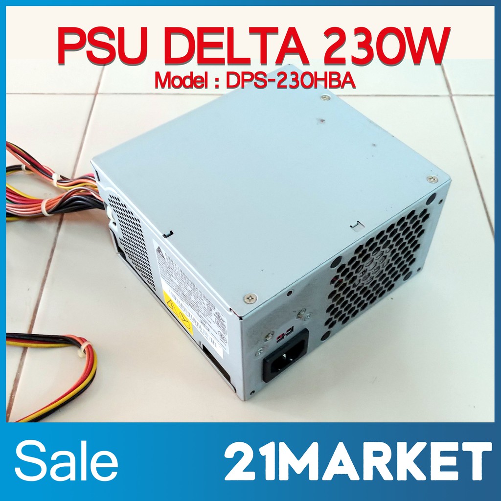 Delta Electronics power supply ATX 230W รุ่น DPS230HBA (สินค้ามือสอง