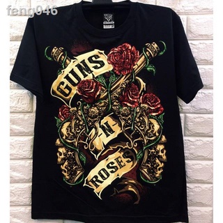 ↂ۞♤『แนะนำ』 Rock Band Guns Roses Gildan เสื้อยืดของขวัญวาเลนไทน์ผู้ชายคอกลมคอกลมสไตล์เกาหลีเสื้อยืดผ้าฝ้ายแท้ 100% แขนสั้