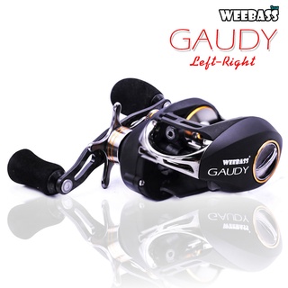 อุปกรณ์ตกปลา WEEBASS รอก - รุ่น GAUDY (สีดำ) รอกเบท รอกทรงหยดน้ำ