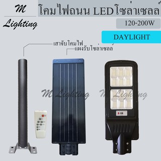 โคมไฟถนน LED โซล่าเซลล์ 120/200W