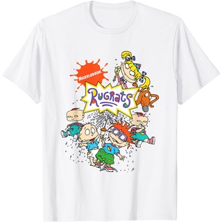 เสื้อยืด พิมพ์ลายตัวอักษร Nickelodeon Rugrats แบบเต็มตัว