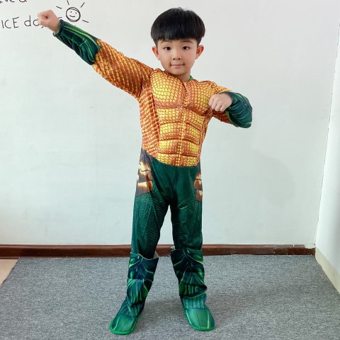 ชุดเด็กแฟนซีราชาน้ำทะเล นักรบมหาสมุทร ธีมทะเลลึก โพไซดอน  คอสเพลย์แฟนตาซี เทพเจ้าแห่งท้องทะเล ราชันย์มหาสมุทร kd22/ac2.7 - รูปที่ 3