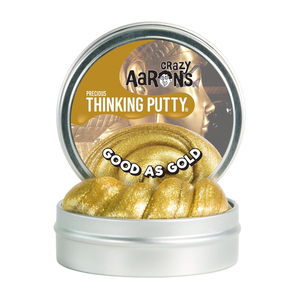 Crazy Aaron's Thinking Putty รุ่น Precious Metals สีทอง Good as Gold ขนาด 3 นิ้ว