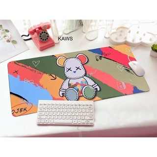 แผ่นรอง คีย์บอร์ด รองคีย์บอร์ด keyboard ลาย KAWS งานสวยดี ขนาด 30 x70 cm แผ่นหนานุ่ม มียางกันลื่นด้านใต้ งานสวยงาม PMYL