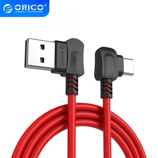 ORICO( 2เมตร,TCW) Right-angled Bending for USB TYPE C Phones USB Charging Cable