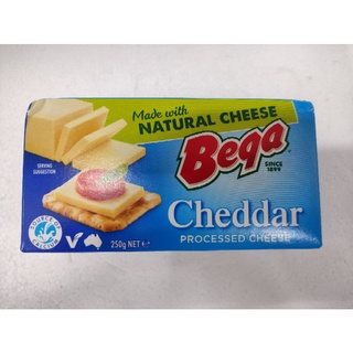 เชดด้าชีส Bega Processed Cheddar Cheese Block ขนาด 250กรัม