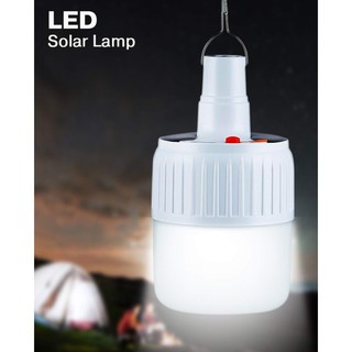 โคมไฟ LED พร้อมแผงโซล่าเซลส์ ขนาด 9.5X16.5 cm.สำหรับใช้งานกลางแจ้ง