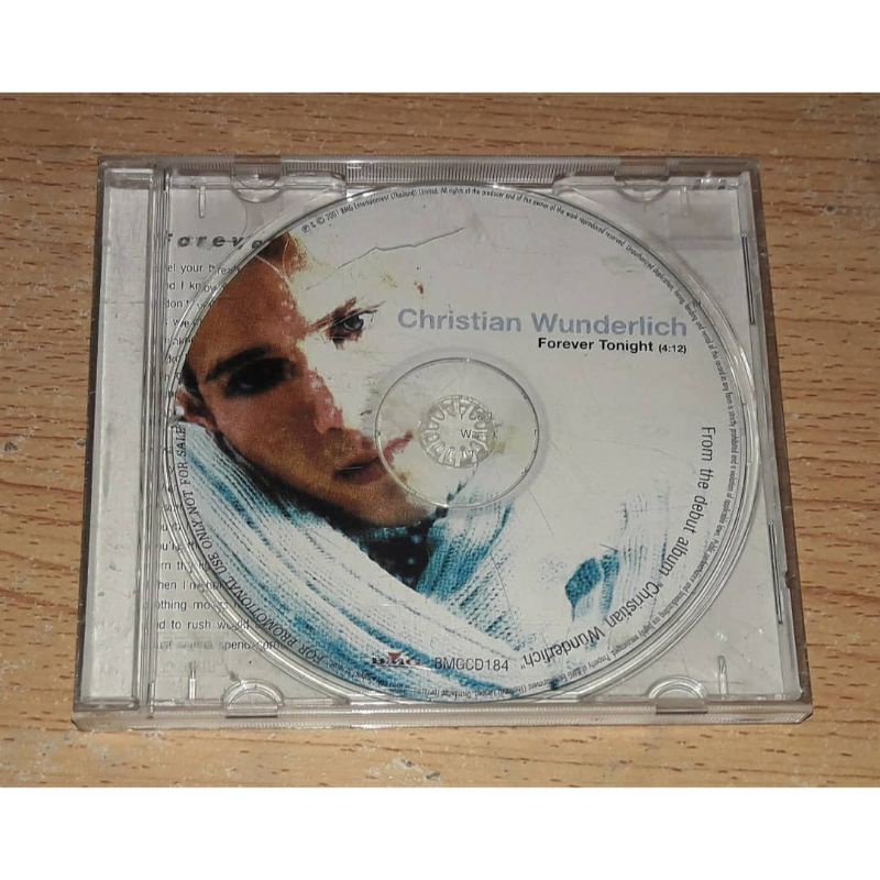 Christian Wunderlich ซีดี Promo CD Single Forever Tonight