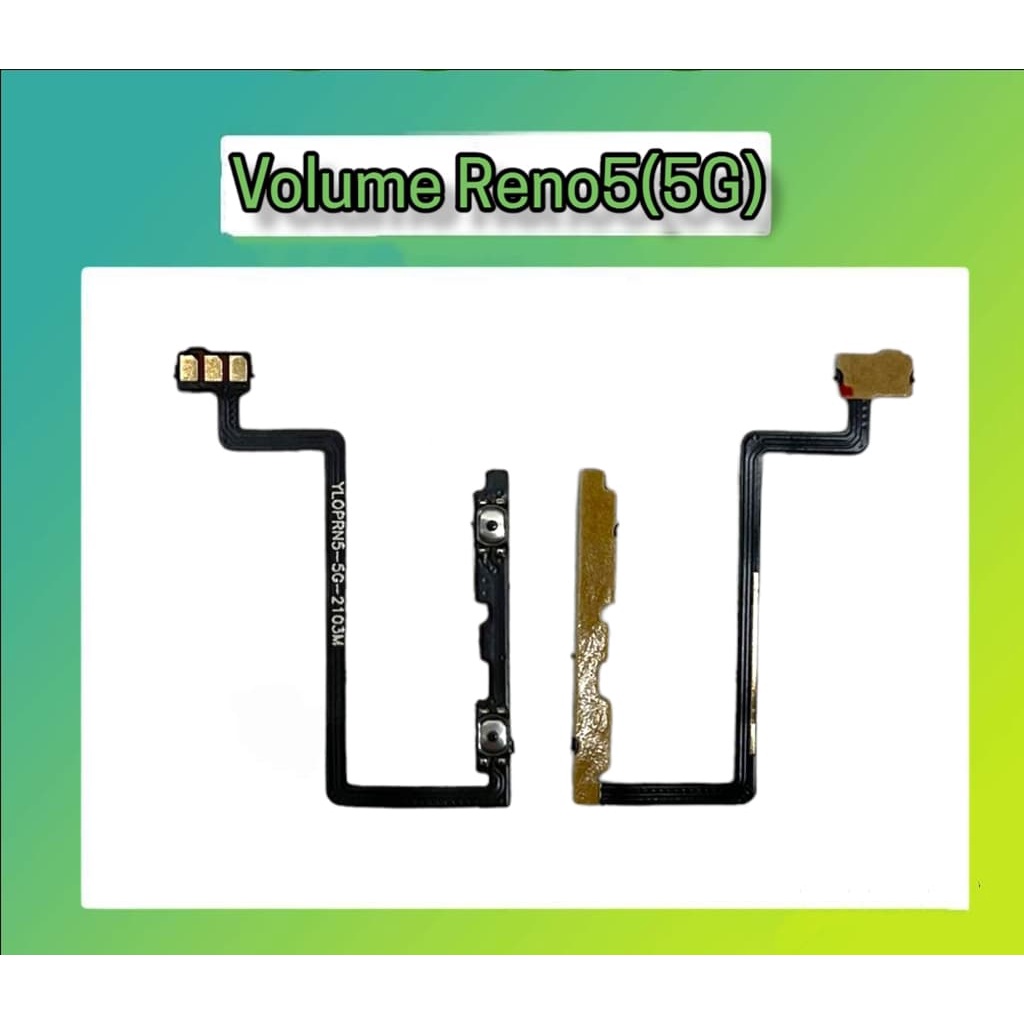 แพรปุ่ม เพิ่มเสียง - ลดเสียง Reno5(5G) แพรเพิ่มเสียง-ลดเสียง สวิตแพร Volume OpReno5(5G) สินค้าพร้อมส่ง