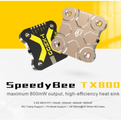 [VTX] FPV VTX SpeedyBee TX800 5.8G FPV Video Transmitter Pit Maximum 800mW IRC Tramp & App