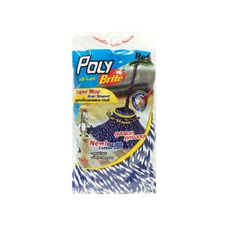Poly-Brite โพลี-ไบรท์ รีฟิล ซุปเปอร์ม็อบถูพื้นคอตตอน - ทรงรี 13 ซม.