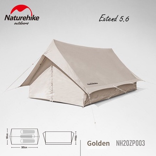 Naturehike NH20ZP003 เต้นท์สำหรับแคมป์ทรงบ้าน Extend 5.6 Cotton Tent