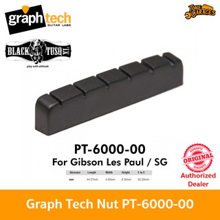 Graph Tech Black TUSQ XL Slotted Jumbo PT-6000-00 44m Nut for Gibson Les Paul / SG นัทกีต้าร์