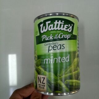 Watties Canterbury Peas Minted ถั่วลันเตา ใน น้ำเกลือ วัตตี้ส์ 420g.