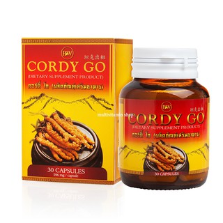 CORDY GO คอร์ดี้ โก ถั่งเช่าผสมเห็ดหลินจือแท้ ช่วยลดความดัน คอเลสเตอรอล เบาหวาน เสริมสมรรถภาพทางเพศ บำรุงปอด ภูมิแพ้