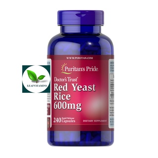 Puritans Pride Red Yeast Rice 600 mg / 240 Capsules