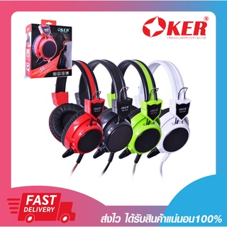 หูฟังคอมพิวเตอร์ หูฟังเกมมิ่งส์ Oker SM-839 STEREO GAMING HEADPHONE Jack 3.5mm. ประกัน 6 เดือน