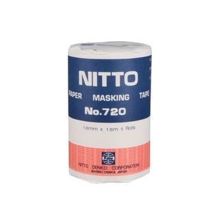 กระดาษกาว เทปกาวนิตโต้ NITTO 720 (18mm*18m) /ห่อ5ม้วน