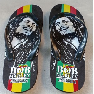 Jatimaika รองเท้าแตะ Bob Marley flip flop rasta reggae