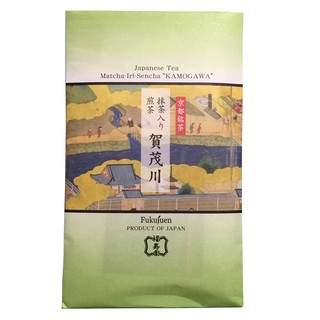 kyoto uji fukujuen sencha ผงชาเขียวผสมผงชาพร้อม maccha kamogawa