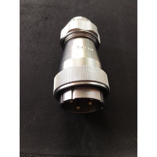 คอนเนคเตอร์ต่อสายไฟ WF40 5pole #6sqmm 50A, cable OD.18-20 mm circular connector IP67 WF40J5TE male poles