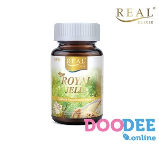 [ต่อต้านอนุมูลอิสระ+ชะลอวัย+ลดความเครียด]Real Elixir Royal Jelly (30 แคปซูล) นมผึ้งสกัด