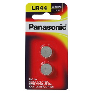 ถ่านกระดุมอัลคาไลน์ PANASONIC LR-44PT/2B BUTTON ALKALINE BATTERY PANASONIC LR-44PT/2B