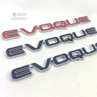 1 x Metal EVOQUE Logo Car Auto Trunk Lid Emblem Badge Sticker Decal Land Rover