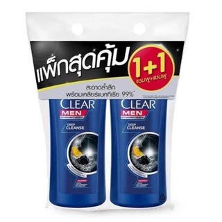 [1ขวด]/[แพ็คคู่] เคลียร์ปั้มแชมพูขจัดรังแค 350ml.(1+1)
